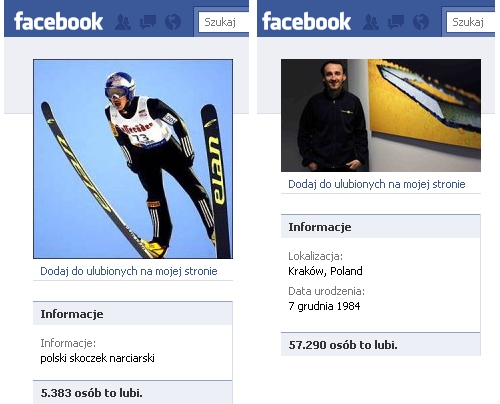 Kubica Ma�ysz por�wnanie fan pages Facebook