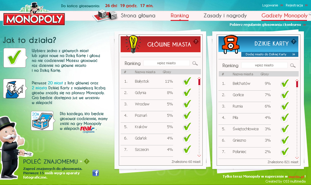 Monopoly aktualny ranking Monopoly aktualny ranking
