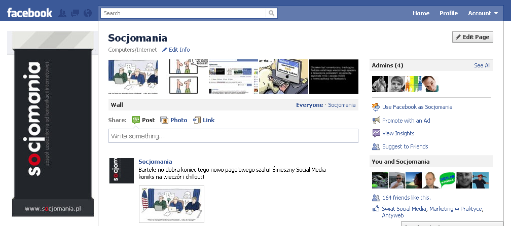 Nowy wygląd fan pages Nowy wygląd fan pages