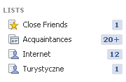 Listy znajomych na Facebooku Listy znajomych na Facebooku