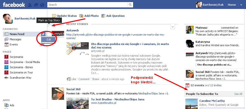 Facebookowe zmiany w news feedzie