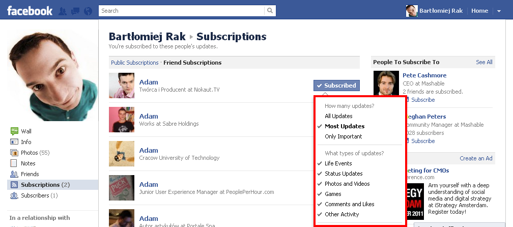 Facebookowe zmiany w news feedzie