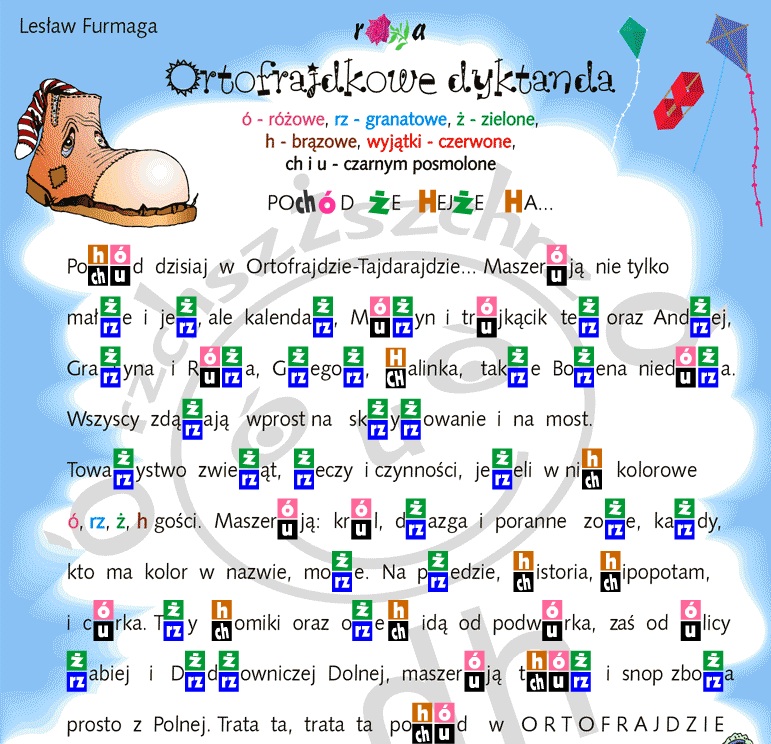  Ortografia nie musi by� nudna //  Zrzut ekranu ze strony www.ortofrajda.pl