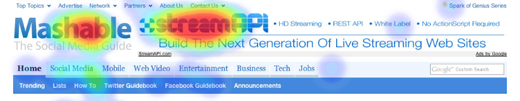Mashable UX header