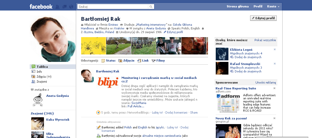 Nowy wygląd profilu Facebook Nowy wygląd profilu Facebook