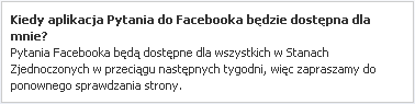 Facebook questions Facebook questions