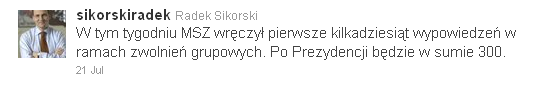 Zwolnienia grupowe na Twitterze? Czemu nie...