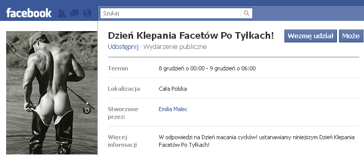 Dzie� klepania facet�w po ty�kach!